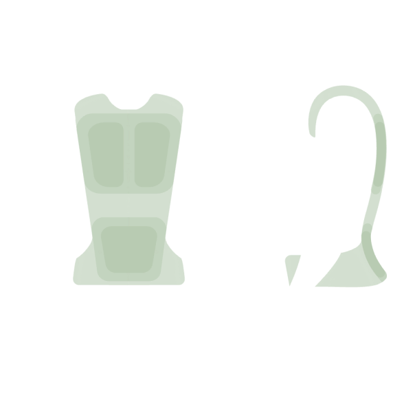 Ilustracja przedstawiająca metodę body mapping stosowaną w ramach technologii AERORISE